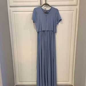 ASOS blue maternity Maxi Dress